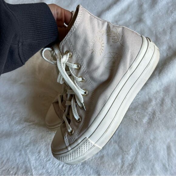 Converse Desert Sand Festival Platform Sneakers Women’s Size 6.5 - Picture 11 of 16